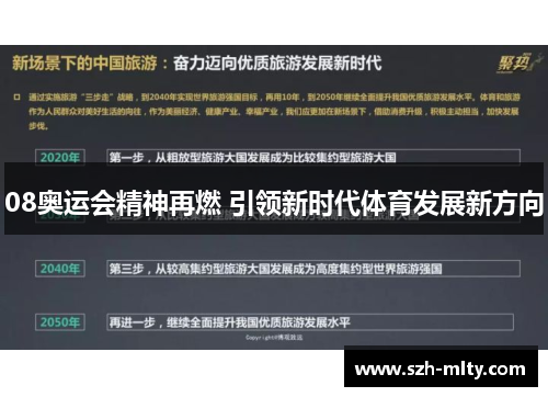 08奥运会精神再燃 引领新时代体育发展新方向